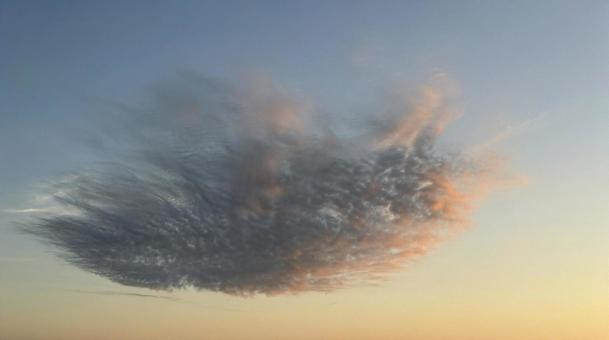 秋の朝の雲 秋の朝の雲の写真