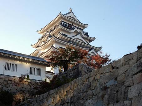【風景写真】福山城が見える風景 福山城,天守閣,天守の写真素材