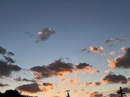 夕焼けの写真