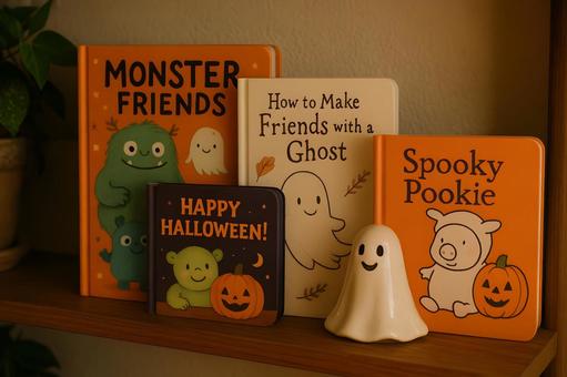 ハロウィン絵本コーナー ハロウィン絵本コーナーの写真