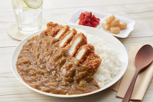 カツカレー カツカレー カツカレー,カレー,カフェごはんの写真素材