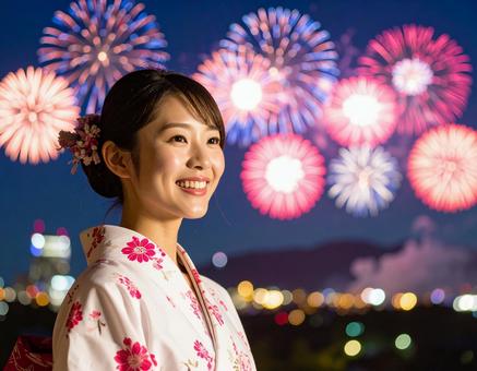 花火大会と彼女 花火大会と彼女の写真