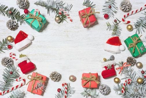 クリスマスのフレーム クリスマス,フレーム,冬の写真素材