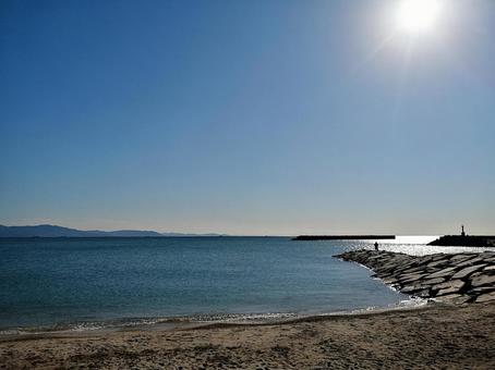 兵庫県明石市江井ヶ島海岸からの景色 兵庫県明石市江井ヶ島海岸からの景色 兵庫県,明石市,江井ヶ島の写真素材