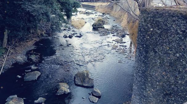 冬の川 冬の川の写真