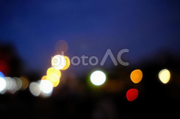 夜の街並みの玉ボケした背景素材 背景素材,バック素材,バックイメージの写真素材