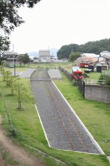 Photo, shimotsui electric railway, shimotsui station, station ruins, 