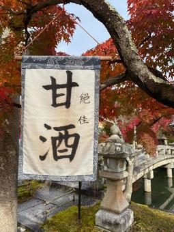 永観堂　甘酒 京都,永観堂,紅葉の写真素材