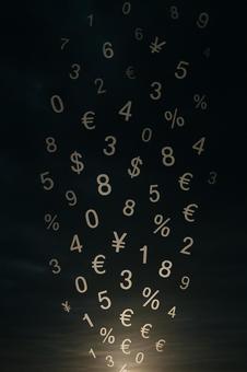 舞い上がる通貨(価値の行方) 舞い上がる通貨(価値の行方)の写真