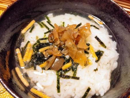 福神茶漬け 福神茶漬け 茶漬け,お茶漬け,福神漬けの写真素材