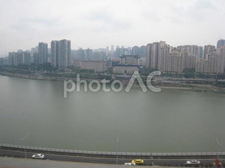 中国　重慶の車窓から　5 中国,海外,観光の写真素材