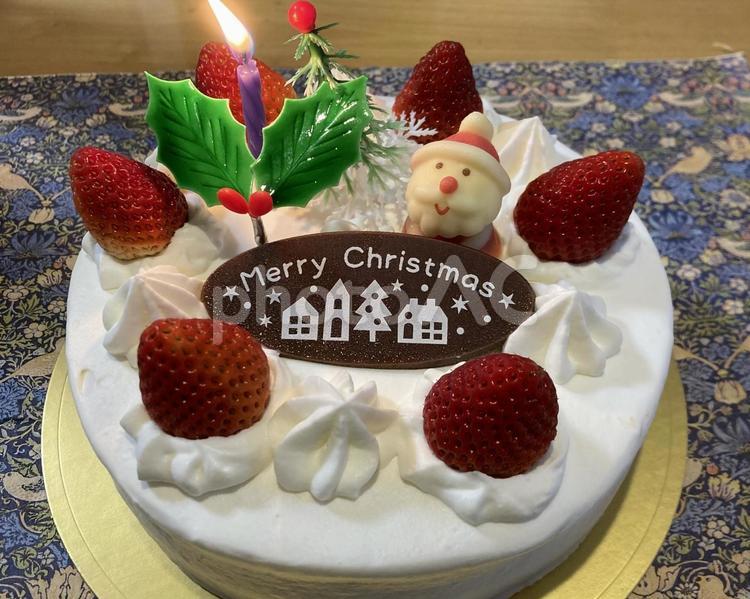 クリスマスケーキ　 ケーキ,クリスマス,クリスマスケーキの写真素材
