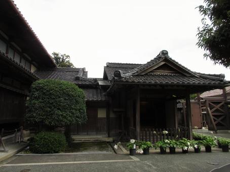 鳥取県-石谷家住宅-玄関棟 石谷家,住宅,重要文化財の写真素材