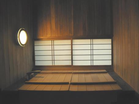 檜風呂 檜風呂,湯船,お風呂の写真素材
