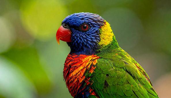 カラフル、極彩色の鳥の写真 カラフル、極彩色の鳥の写真の写真