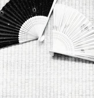 扇子　畳間 扇子,畳,畳間の写真素材