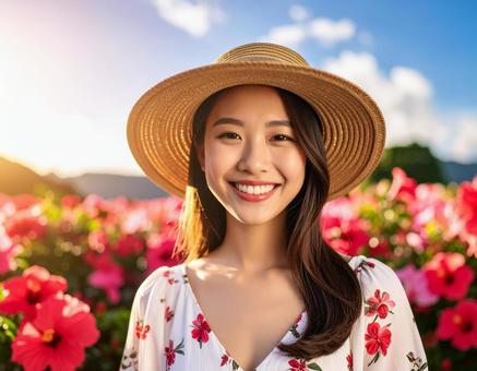ハイビスカスと、真夏の彼女 ハイビスカスと、真夏の彼女の写真