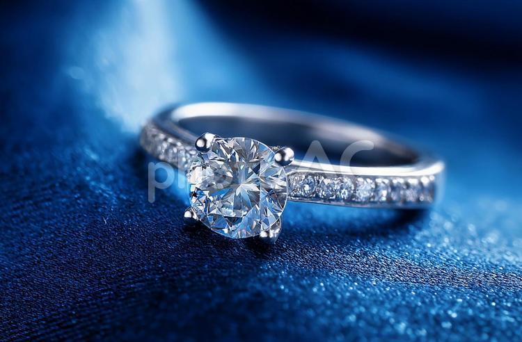 エレガントな婚約指輪のクローズアップ ダイヤモンド,リング,指輪の写真素材