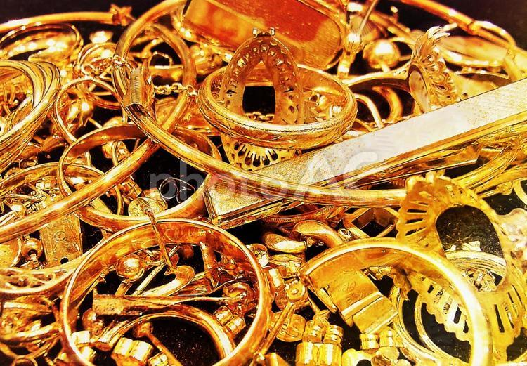 貴金属　金製品　ゴールド　イメージ1 金,ネックレス,貴金属の写真素材