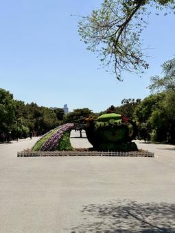 北陵公園の龍の園芸 北陵公園,中国,海外の写真素材