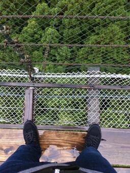 吊り橋からの景色 谷瀬,吊り橋,たにせばしの写真素材