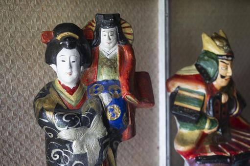 三河土人形 三河土人形 三河土人形,土人形,おぼこの写真素材