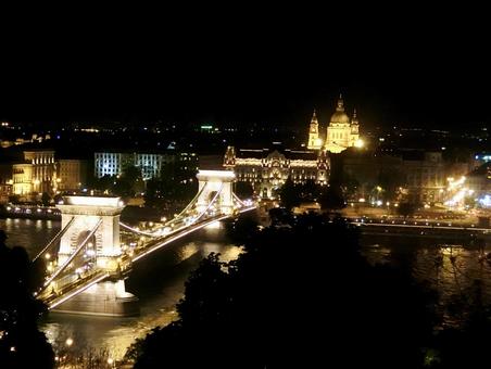 ハンガリー ブダベストの夜景2 ハンガリー ブダベストの夜景2の写真