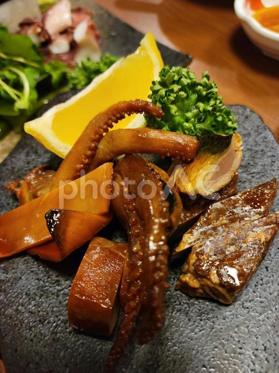 海鮮スモーク 海鮮スモーク,イカのスモーク,まぐろのスモークの写真素材