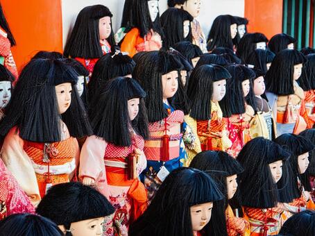 市松人形 人形,市松人形,日本人形の写真素材