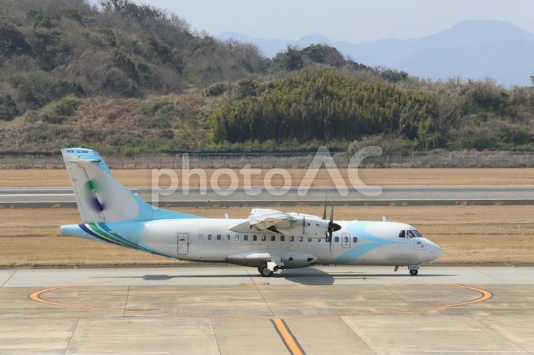 長崎空港から始まる旅のワンシーン 長崎空港,飛行機,航空写真の写真素材