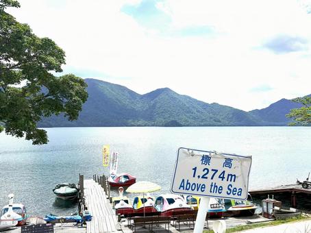 中禅寺湖の風景 中禅寺湖の風景 中禅寺湖,栃木県,湖の写真素材