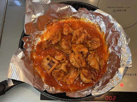 鶏肉料理 鶏肉料理 鶏肉,料理,家庭料理の写真素材