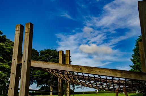 公園:青空と雲 公園:青空と雲の写真