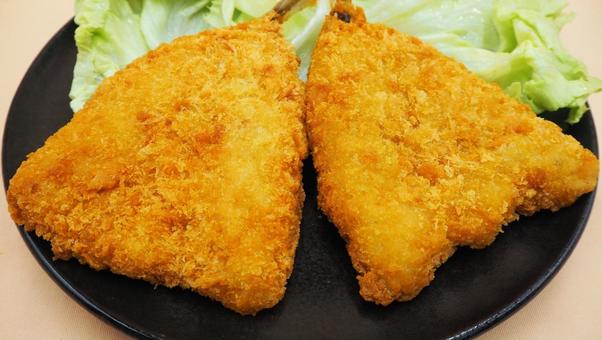 アジフライ2枚・お家ごはん(マクロ撮影) アジフライ2枚・お家ごはん(マクロ撮影) アジフライ,2枚,お家ごはんの写真素材