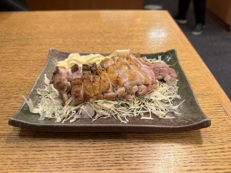 鶏もも肉の山賊焼 鶏もも肉の山賊焼 鶏肉,鶏もも,山賊焼の写真素材