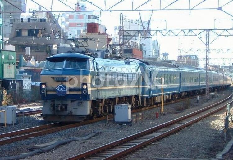 寝台特急富士はやぶさ号　大森にて はやぶさ号,富士号,寝台特急の写真素材