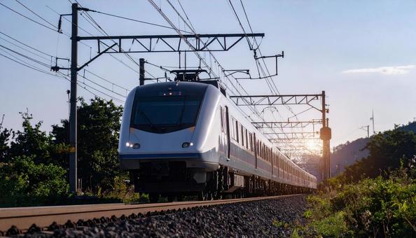 鉄道車両の側面 鉄道車両の側面の写真