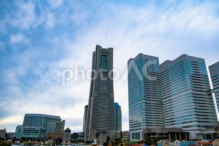 横浜の街並み 横浜,みなとみらい,ランドマークの写真素材