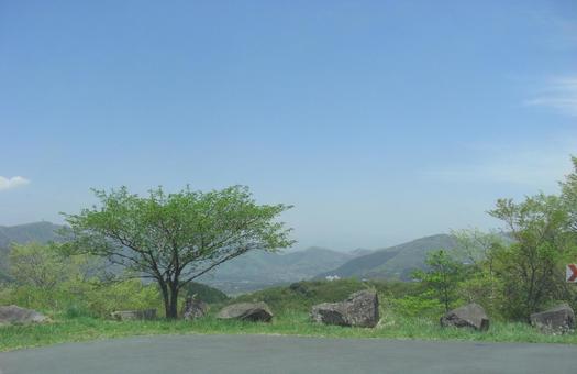 杓子峠の景色-11 杓子峠の景色-11 杓子峠,展望台,駐車場の写真素材
