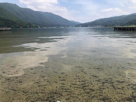 湖畔のキャンプ場 長野県大町市 湖畔のキャンプ場 長野県大町市 湖畔,キャンプ場,長野県の写真素材