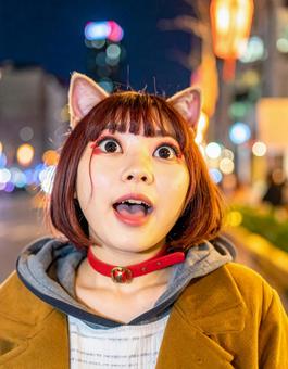 地雷系女子・猫コスの彼女「シャアァァ！」の写真