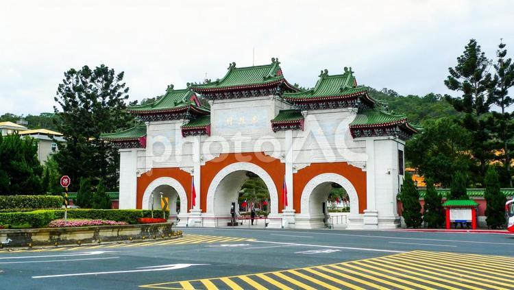 台北の忠烈祠 台湾,台北,外国の写真素材