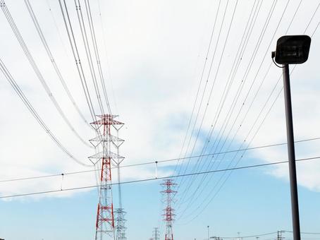 鉄塔がある風景 鉄塔がある風景の写真