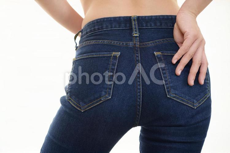 ダイエットイメージ 女性,お尻,ダイエットの写真素材