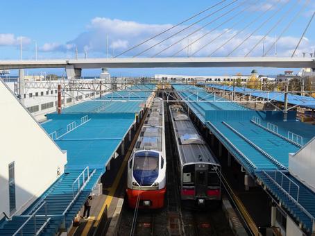 JR奥羽本線 青森駅 jr奥羽本線,青森駅,ホームの写真素材