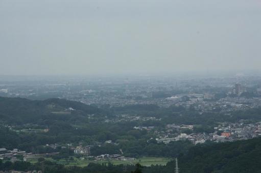 山の上からの撮った街の写真 山の上からの撮った街の写真の写真