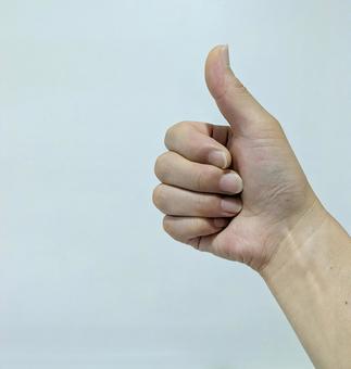 Goodサインをしている手 Goodサインをしている手 手,親指,健康な手の写真素材