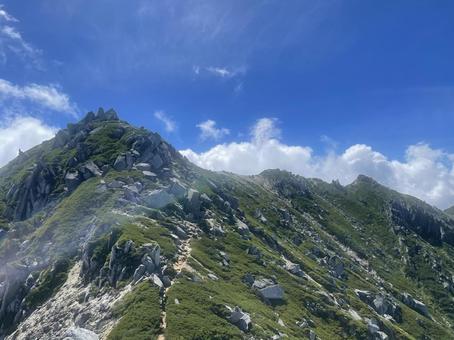空木岳山頂付近 空木岳山頂付近の写真