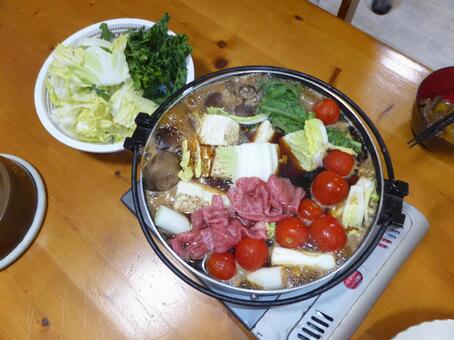 すき焼きプチトマト入り 美味しい,フード,食事の写真素材