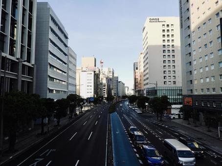 那覇市中心部を通過する国道58号2 那覇市中心部を通過する国道58号2 那覇市,久茂地,松山の写真素材